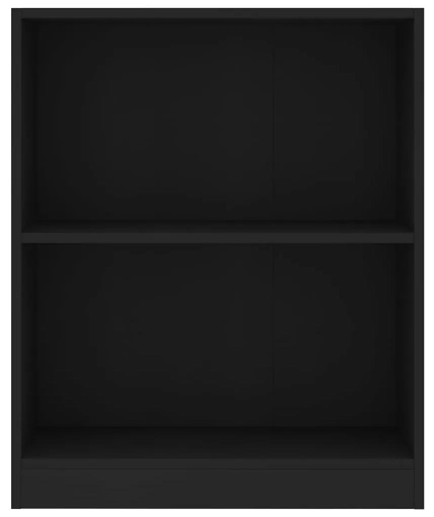Libreria nera 60x24x74,5 cm in legno multistrato