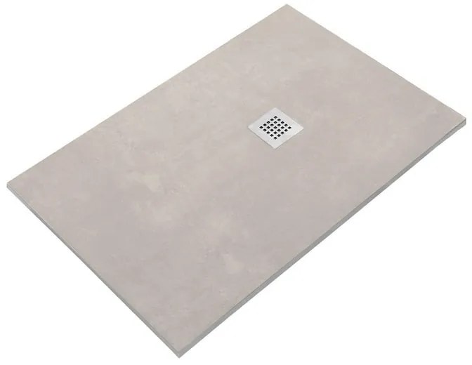 Piatto doccia SANYCCES in resina STRATO grigio L 70 x L 100 cm