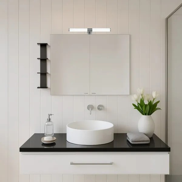 Lampada LED per specchio da bagno APA LED/6W/230V 40 cm IP44 cromo lucido