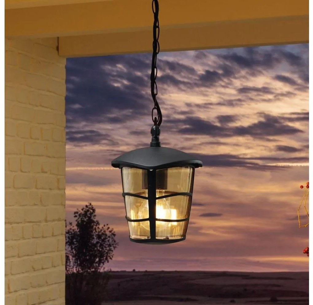 Eglo 93406 - Lampadario LED da esterno ALORIA 1xE27/8,5W/230V IP44