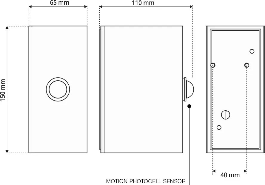 Applique GU10 con Sensore di Movimento IP65 Bidirezione - Bianca