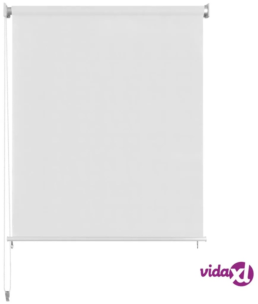 vidaXL Tenda a Rullo per Esterni 120x140 cm Bianca