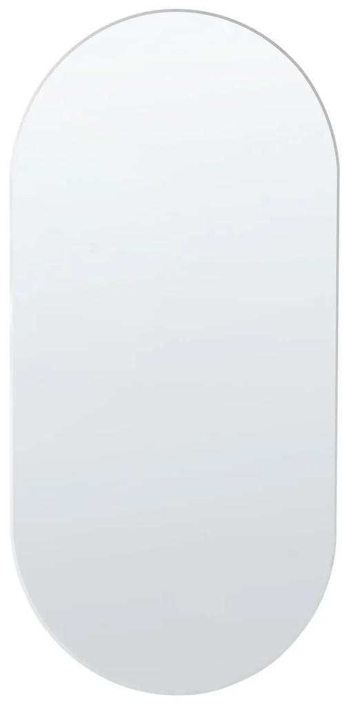 Specchio da parete ovale argento 40 x 80 cm ALFORTVILLE Beliani