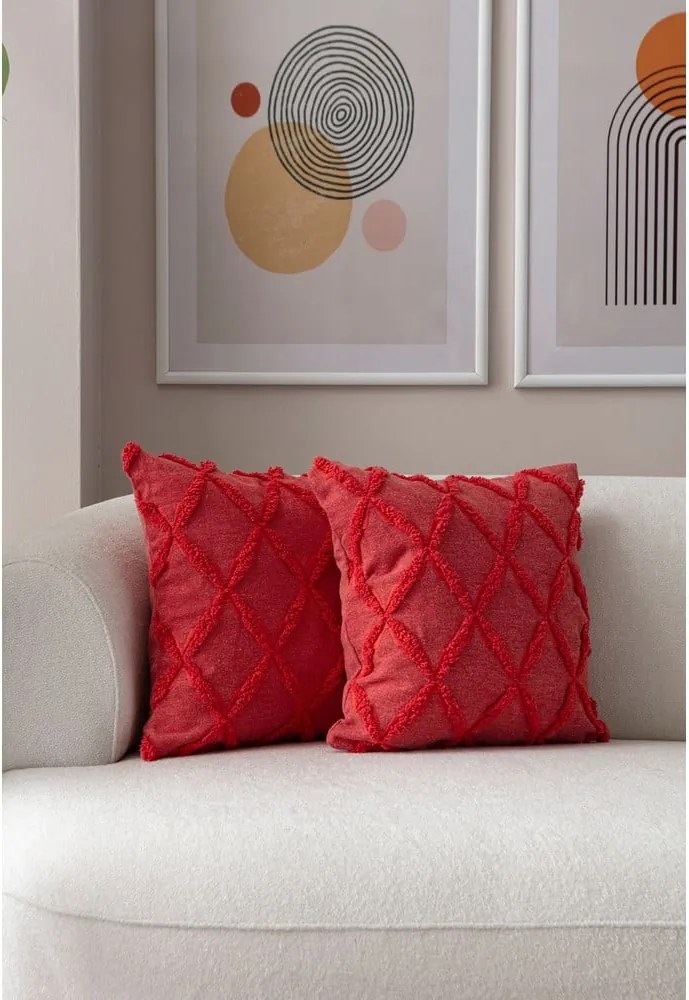 Federe decorative in set 2 pz 43x43 cm Tuffet – Mioli Decor