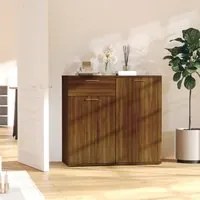 Credenza Rovere Marrone 80x36x75 cm in Legno Ingegnerizzato 815491