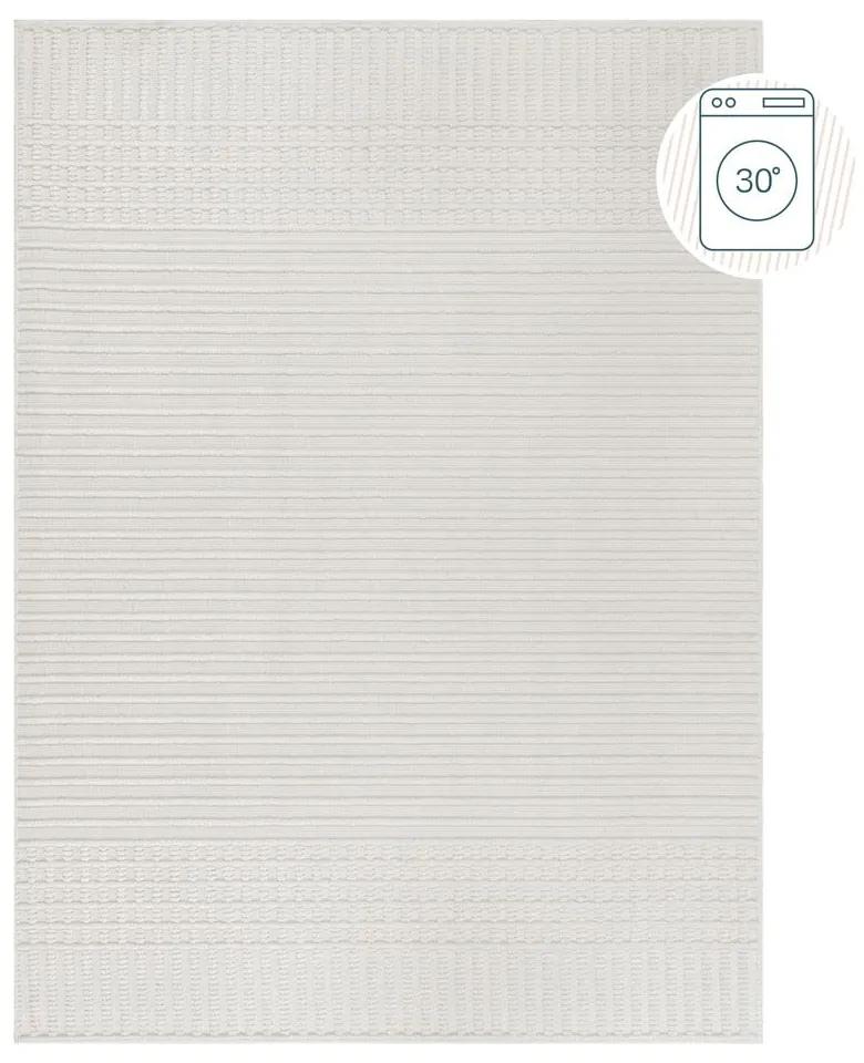 Tappeto in ciniglia lavabile bianco 200x320 cm Elton - Flair Rugs