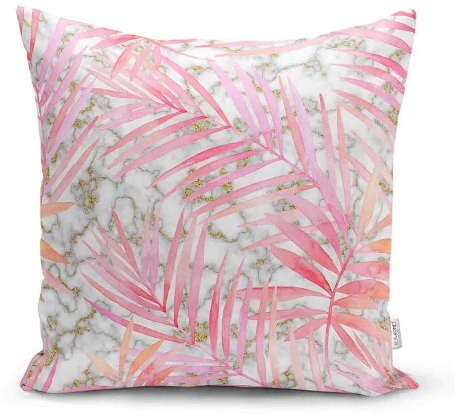 Set di 4 federe decorative Foglie rosa, 45 x 45 cm - Minimalist Cushion Covers
