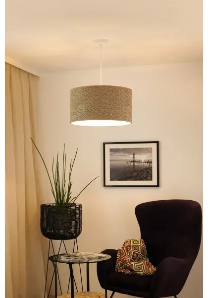 Brilagi - Lampadario a sospensione con filo BOUCLE ROLLER 1xE27/15W/230V diametro 45 cm marrone