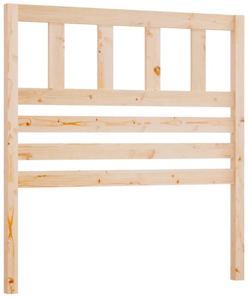 Testiera per letto 96x4x100 cm in legno massello di pino