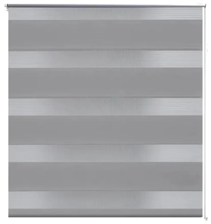 Tenda a rullo oscurante zebra 90x150 grigia