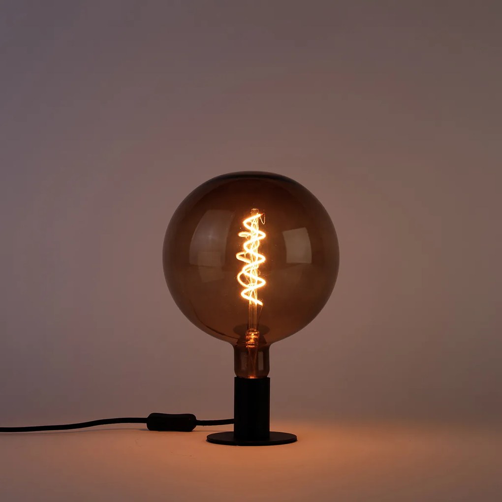 Lampadina LED dimmerabile E27 G200 marrone 4W 130lm 1800K