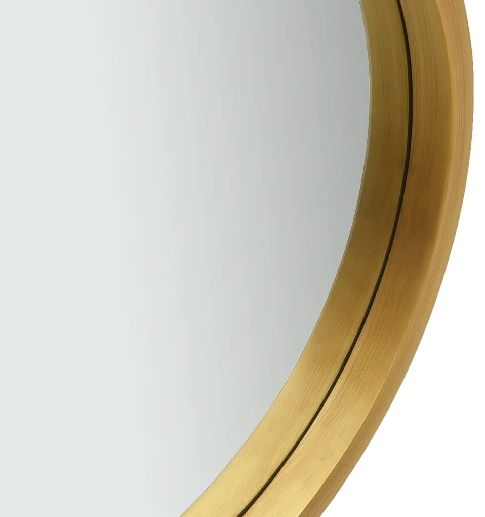 Specchio da Parete con Cinghia 40 cm Oro