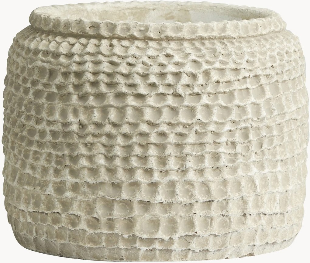Portavaso in cemento dipinto a mano Aoba