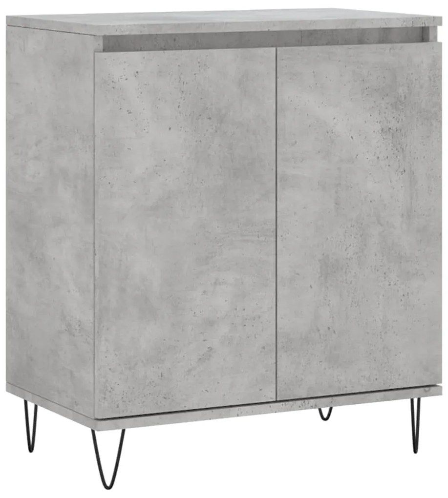 Credenza grigio cemento 60x35x70 cm in legno multistrato