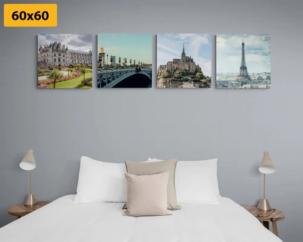 Set di quadri – Francia affascinante