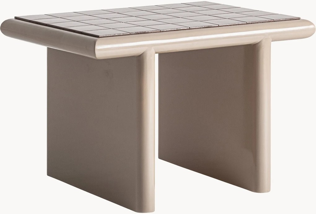 Tavolino da salotto con piano in ceramica Kurten