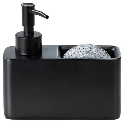 WENKO 55076100 - Dosatore di sapone BLACK OUTDOOR KITCHEN 14,5x14,3 cm nero