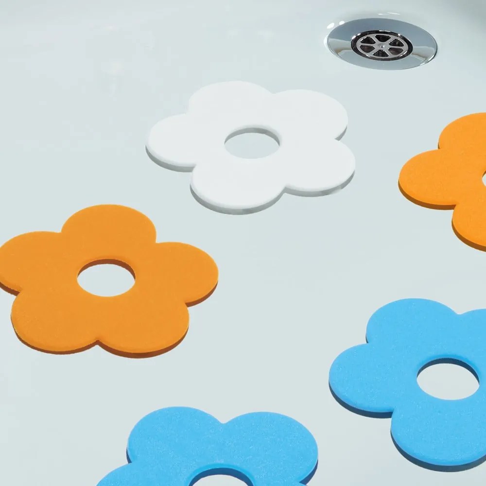 Set di tappetini antiscivolo per bambini 5 pz per la vasca 12x11,5 cm Funky – Spirella