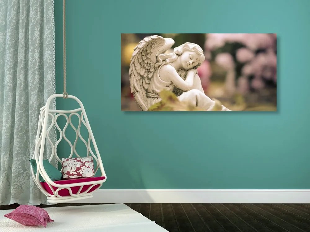 Quadro su tela – Angelo soddisfatto
