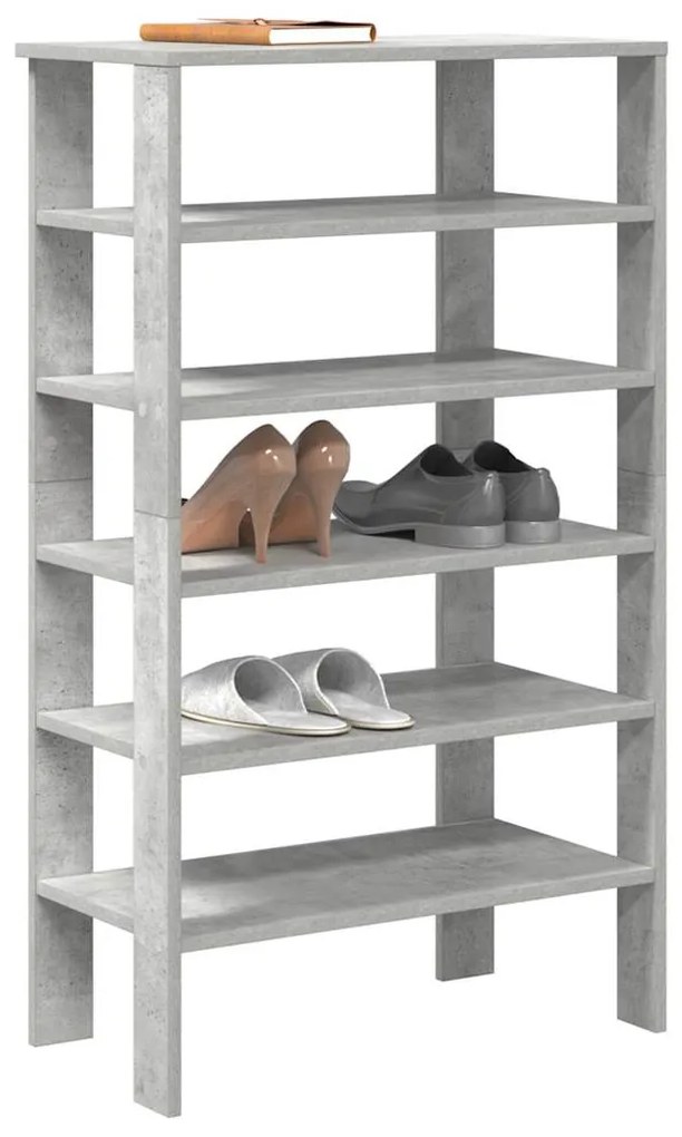 Scarpiera Grigio Cemento 61x32x105 Cm İn Truciolato /