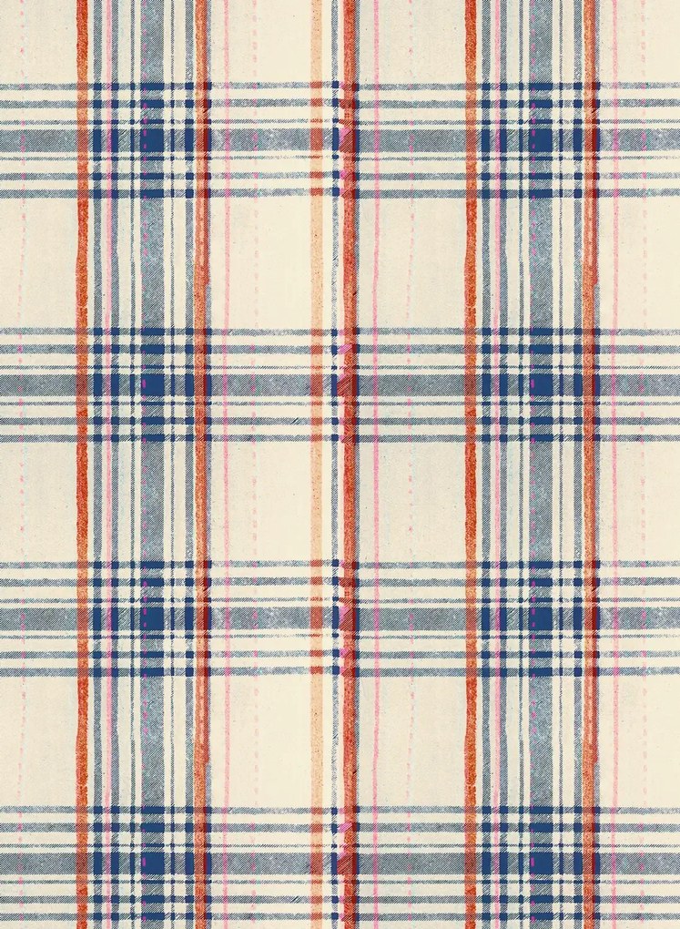 MINDTHEGAP Tapete Seaport Plaid - Cream