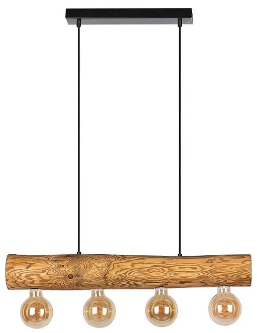 Lampadario Montagna BT69880404 marrone 4x E27 SPOT-LIGHT