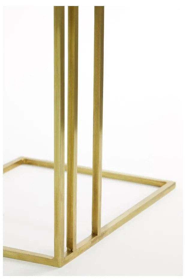 Tavolino con piano in marmo 31x41 cm Roshan - Light &amp; Living