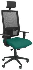 Sedia Ufficio con Poggiatesta Horna bali PC BALI456 Verde Smeraldo