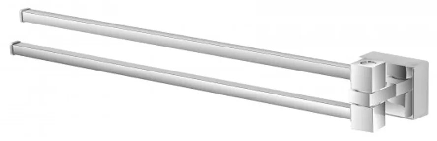 Portasalviette a Parete Due Braccia 40 Cm Feridras "Velvet" Cromo Lucido