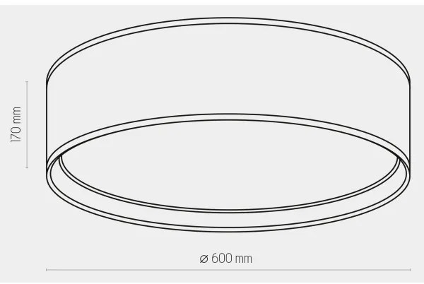 Plafoniera BILBAO 4xE27/15W/230V d. 60 cm nera/oro