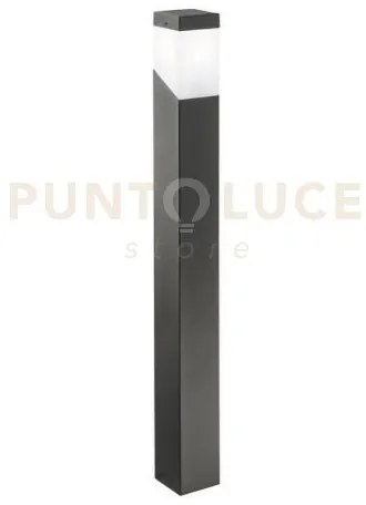 Ges611- paletto grigio antracite 1 luce attacco e27 ip44 alluminio ...