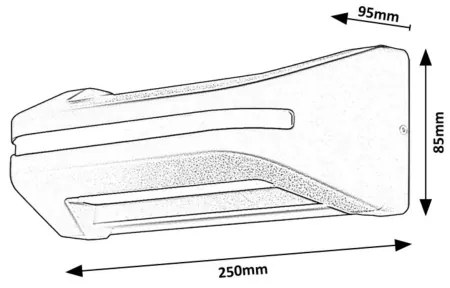 Rabalux 77174 - Applique a LED da esterno KOBARID LED/20W/230V IP54