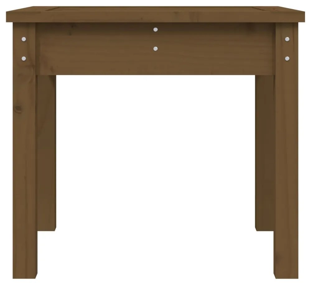 Panca da giardino miele 50x44x45 cm legno massello di pino