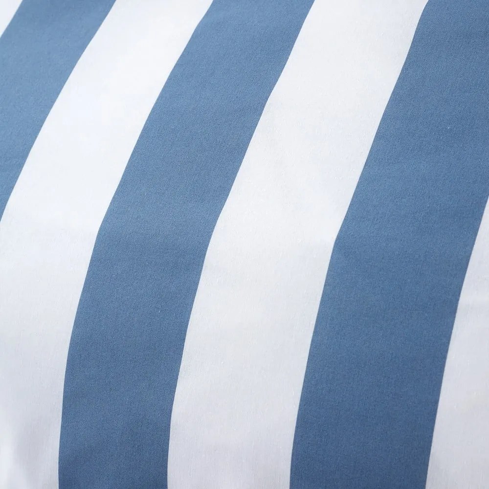 Biancheria da letto singola bianca e blu 135x200 cm Cove Stripe - Catherine Lansfield