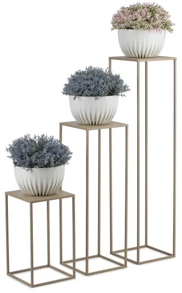 Portafiori 70x24 cm beige