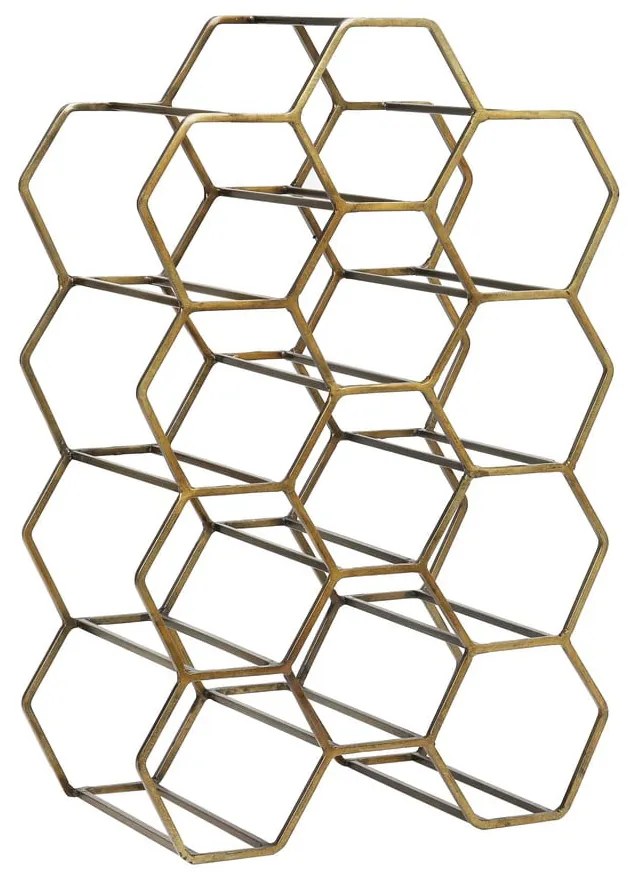 Portabottiglie in metallo color bronzo per 12 bottiglie Salbris - Light &amp; Living