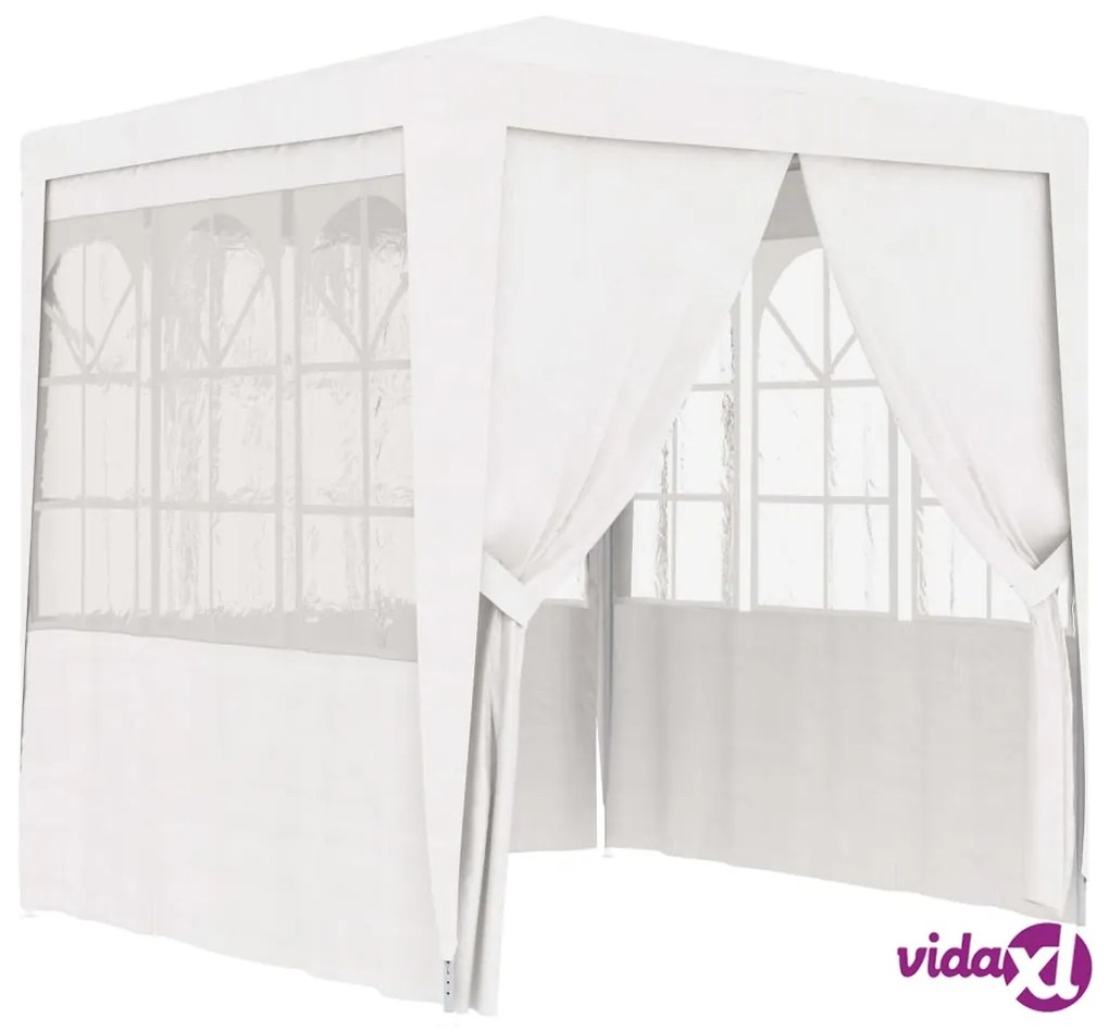 vidaXL Gazebo Professionale con Pareti 2x2 m Bianco 90 g/m²