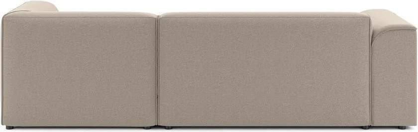 Divano angolare marrone chiaro (con penisola a destra/con chaise lounge) Merid – Ropez