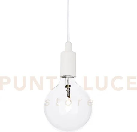 Edison sospensione in metallo e cavo in tessuto 1 luce attacco e27 ...