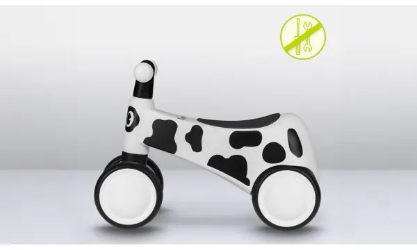 Lionelo - Bici a spinta SAMMY nero/bianco