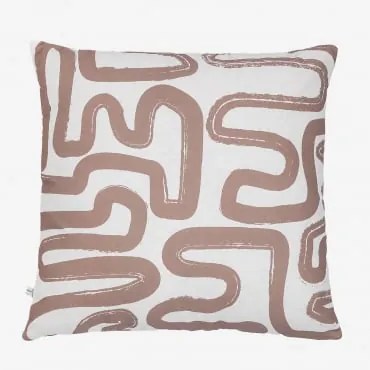 Federa per cuscino quadrata in cotone (60x60 cm) Zambey Style Bianco - Sklum