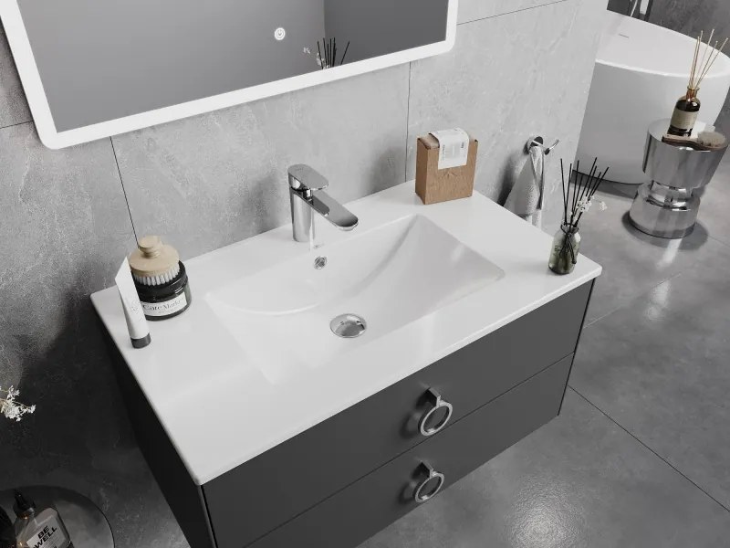 Mexen Atena lavandino incassato nel piano 80 x 46 cm, bianco - 25018000