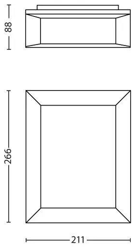 Philips 17293/93/16 - Applique da esterno KARP LED/6W/230V IP44