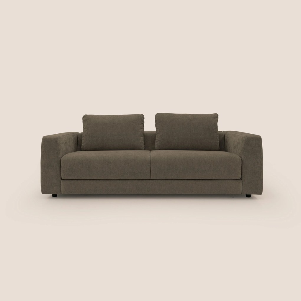 Freia Divano letto minimal materasso h15 cm con morbidi schienali in tessuto impermeabile T14