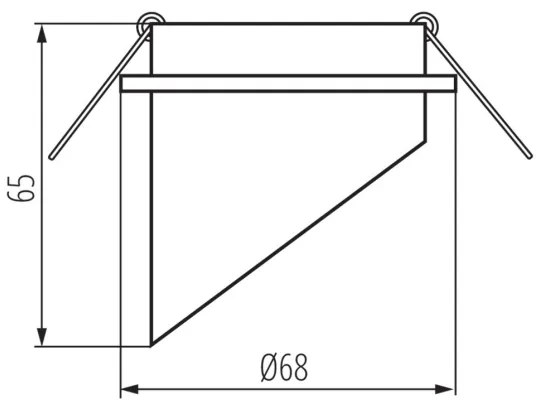 Kanlux 27324 - Lampada da incasso SPAG GU10/35W nero/oro
