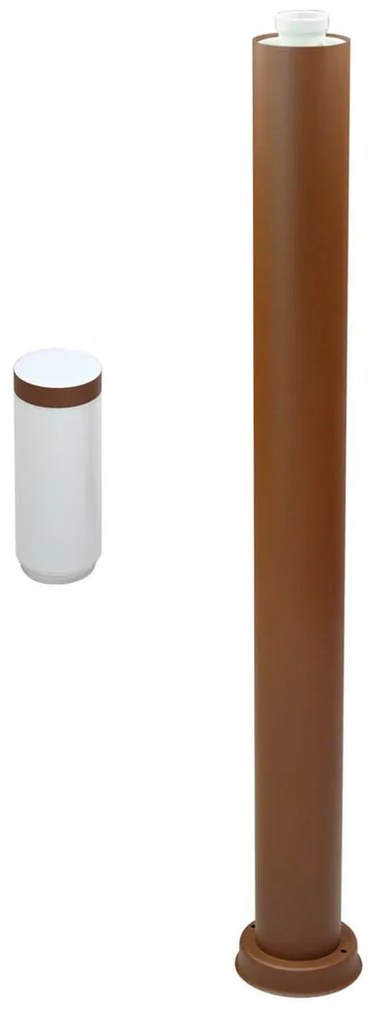 Paletto da Giardino 100cm CORTEN IK06 IP54 base E27