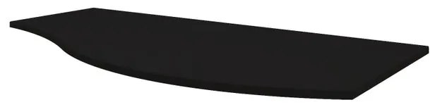 Top per lavabo Vague BADEN HAUS L 103 x H 1.6 x P 51 cm nero mdf, sx
