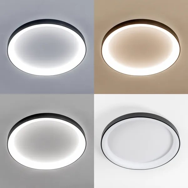 Brilagi - Plafoniera dimmerabile a LED FALCON II 108W/230V 3000-6500K Ø 80 cm nera + telecomando