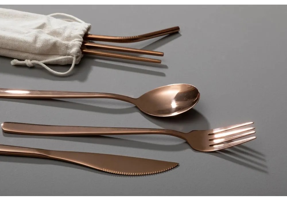 Posate in acciaio inox color rame 6 pezzi Mimo - Premier Housewares