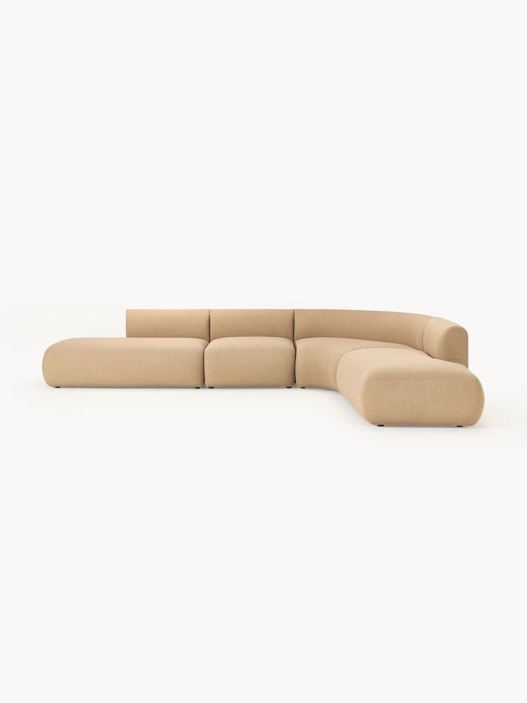 Divano angolare XL componibile in bouclé Sofia